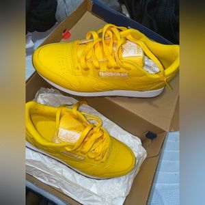 Yellow Reeboks